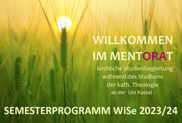 Motivbild: 'Mentorat Kath. Theologie - Wintersemester 2023/24'