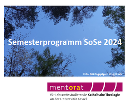 Motivbild: 'Mentorat Kath. Theologie - Sommersemester 2024'